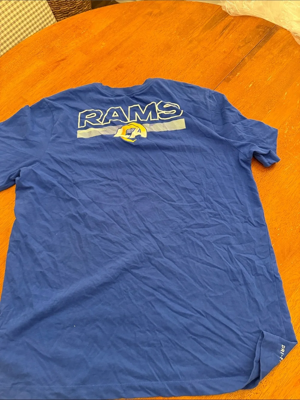 Nike Men’s Los Angeles Rams Blue Short Sleeve Tee xl